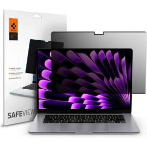 Spigen Филтър за поверителност Spigen SafeView 1 бр. - MacBook Air 15" M2 2023 (AFL06951)