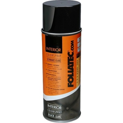 Foliatec barva na interiér ve spreji, černá lesklá, 400ml