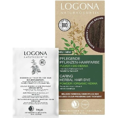 Logona rastlinná farba na vlasy Coffee Brown 100 g