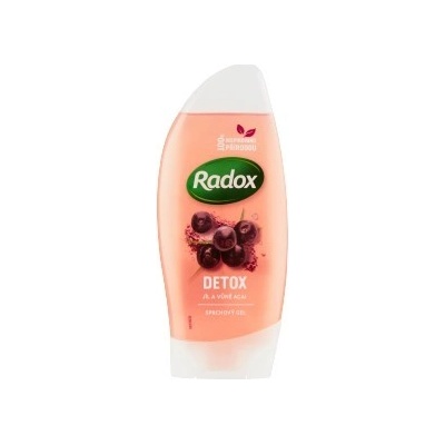 Radox Feel Detoxed s vôňou ílov a bobúľ Acai oživujúci sprchový gél 250 ml