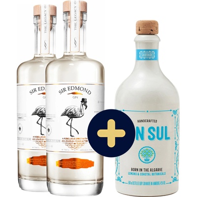 Sir Edmond Gin + Gin Sul (set 2 x 0.7 l, 1 x 0.5 l)