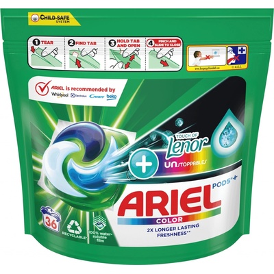 Ariel gélové tablety +Touch of Lenor Amethyst 36 PD