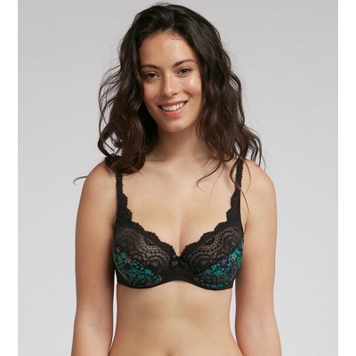 Playtex flower elegance underwire bra černá