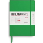 Leuchtturm1917 372646 Weekly Calendar & Notebook Composition (B5) 2026, Spring Leaf, English (372646)