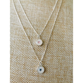 Meganflo Двоен сребърен медальон