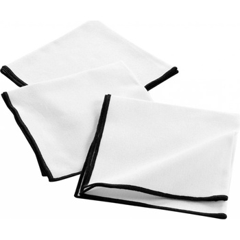 Douceur d'intérieur bavlna ubrousky Mistraline 3ks bílé 40x40cm