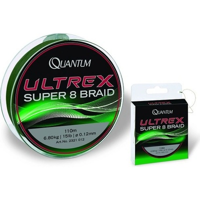 Quantum pletenka Ultrex Super Braid 110m 0,14mm 9,10kg zelená