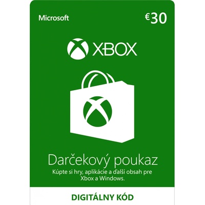Microsoft Xbox predplatená karta 30 €