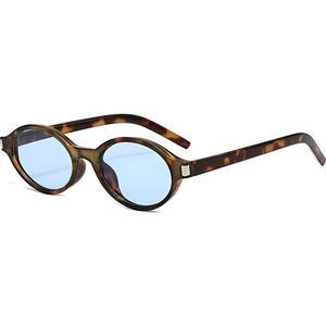 Techsuit Слънчеви очила Techsuit Sunglasses (3952) - дамски, овална рамка, ретро-модерен стил - Принт / Син (KF2364781) Слънчеви очила