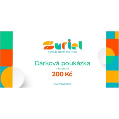 Zuriel Dárková poukázka 200,- Kč - ZURIEL