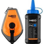 NEO TOOLS Маркировъчен шнур 3: 1, пластмасов калъф + син тебешир 49-952 (49-952)