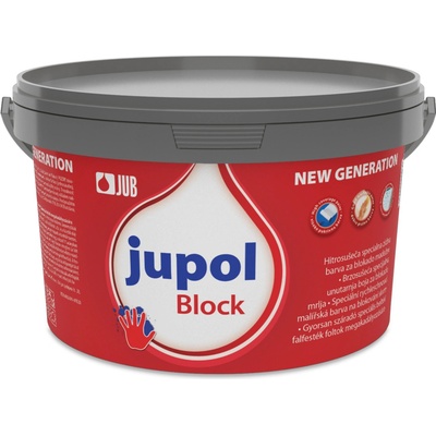JUB JUPOL GOLD new generation kvalitná umývateľná interiérová farba na steny biela 0,75 L