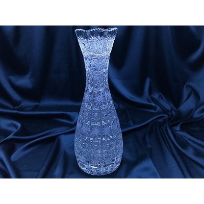 Krištáľová brúsená váza 28 cm