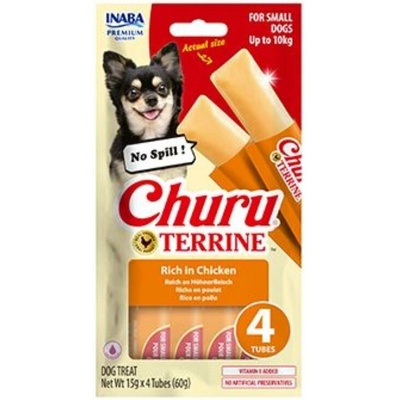 Pamlsok Inaba Churu Terrine dog kura 4 x 15 g