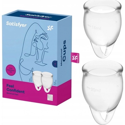 Satisfyer Feel Confident transparentní sada 2 15 ml + 20 ml – Zbozi.Blesk.cz