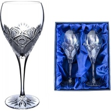 Onte Crystal Bohemia Crystal ručne brúsené poháre na červené víno Exclusive 2 x 420 ml