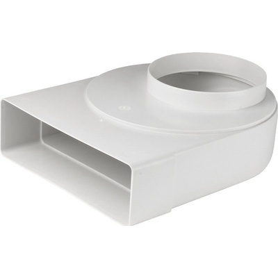 Dalap Redukce 90° z O150 mm čtyřhranné 204 x 60 mm – Zbozi.Blesk.cz