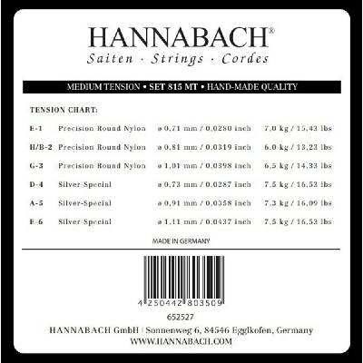 Hannabach Struna na klasiku 815 Medium Silver special E6