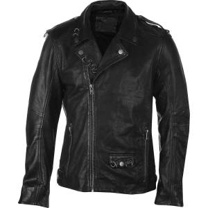 MAURITIUS Мъжко яке (байкерско) MMKillian SF -Aasymmetrical - 9000 black - 1201-0954