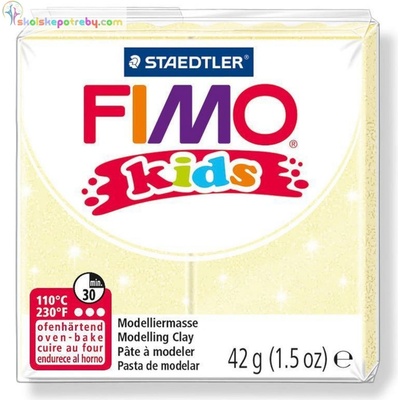 Fimo kids modelovacia hmota 42 g perlovo bledožltá