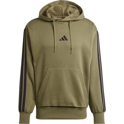 Adidas Мъжки суичър Adidas Essentials Fleece 3-Stripes Hoodie Mens - Olive Strata