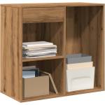 vidaXL Козметичен шкаф, дъб артизан, 80x40x75 см, инженерно дърво (857030)