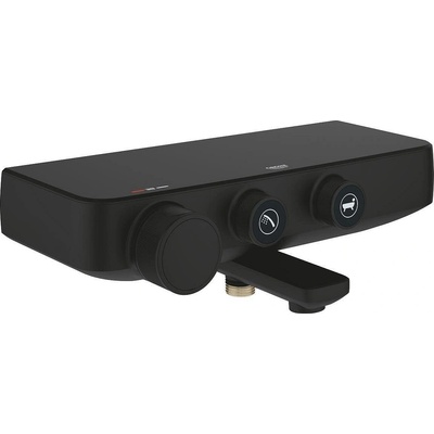 GROHE Grohtherm SmartControl Термостатен смесител за вана/душ, бутонен, phantom black (102168KF00)