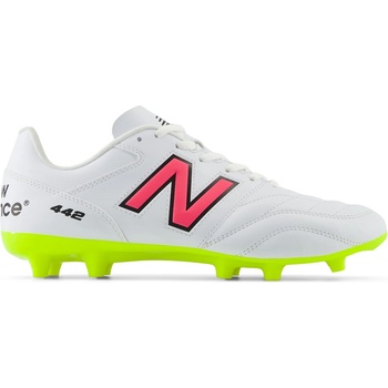 New Balance Футболни бутонки New Balance 442 V2 Firm Ground Football Boots - White/ Pink