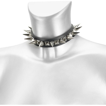 Image 1 of Leather & steel fashion адска яка за врата - lsf9 97