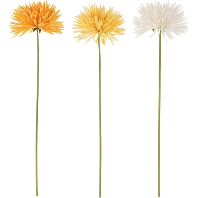 Set tří umělých květin J-line Liras 60 cm