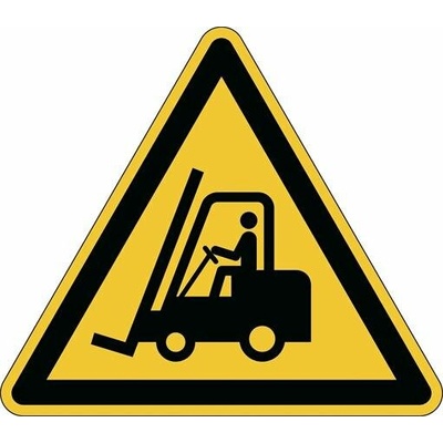 Podlahové značenie, DURABLE Pozor Vysokozdvižný vozík, žlto čierna