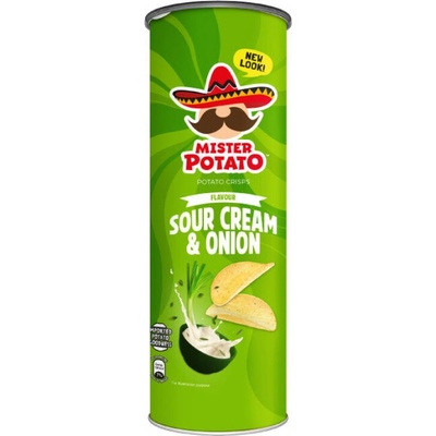 Mister Potato Bezlepkové bramborové chipsy s cibulovo smetanovou příchutí 160 g