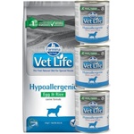 Farmina Vet Life Dog Хипоалергенна яйца и ориз 12кг + Farmina Hypoallergenic 3x300 г