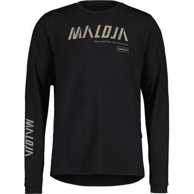 Maloja Мъжка фланелка с дълъг ръкав за колоездене Maloja HaunoldM. Cycling jersey - Deep Black (056-4229-0111)