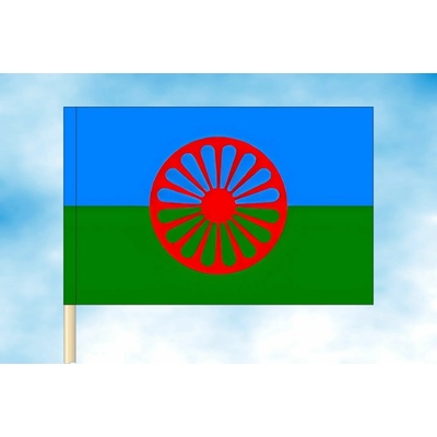 LIBEA, s.r.o. Romská vlajka Rozměr: 100×150 cm, Uchycení: Návlek na žerď – Zbozi.Blesk.cz