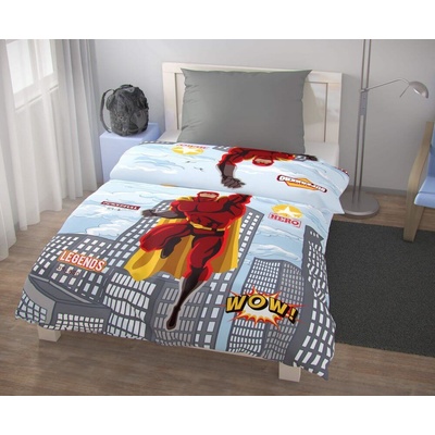 Kvalitex Obliečky Superhero Bavlna 140x200 70x90