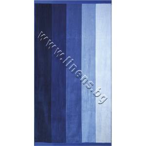 Dilios Плажна кърпа Dilios Синьо Райе, p/n 20854136964 - Плажна кърпа от Памук 400 гр/м2 (20854136964)