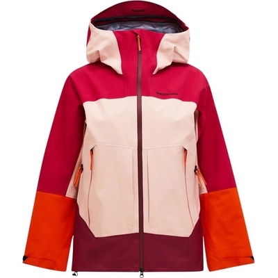 Peak Performance W Vislight Gore-Tex C-Knit Jacket červená oranžová