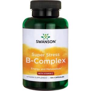 Swanson Super Stress B-Complex, 100 капсули, Swanson (SW920)