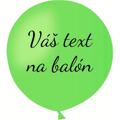 Svet balonku Balón s textom Svetlozelený 80 cm