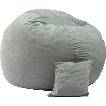 Image 1 of PUFRELAX Комплект, Барбарон и декоративна възглавница, 450л. Matusalem - Light Mint, Перящ се калъф, Подходящ за деца, Пълнеж с микс от мемори пяна и дунапрен, Гама Premium (PUF-M-MP-PT-LM)