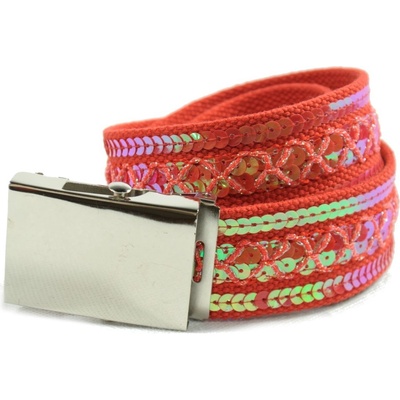 Opasok s flitrami Glash Time Červená