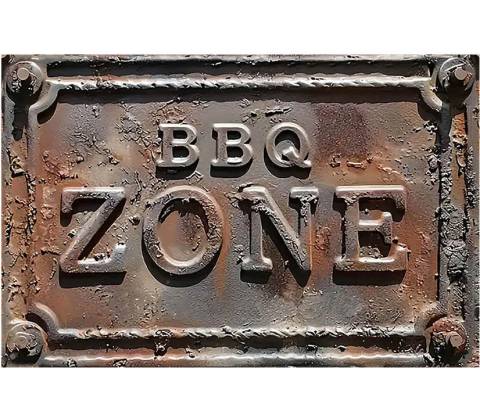 Ceduľa BBQ zone
