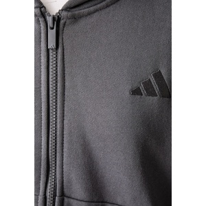 Adidas суичър с цип и качулка дамски от памук (KV7333)