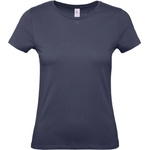 B&C Collection B&C E150 / Дамска тениска с обло деколте - тъмносиня L (01002Tu3403)