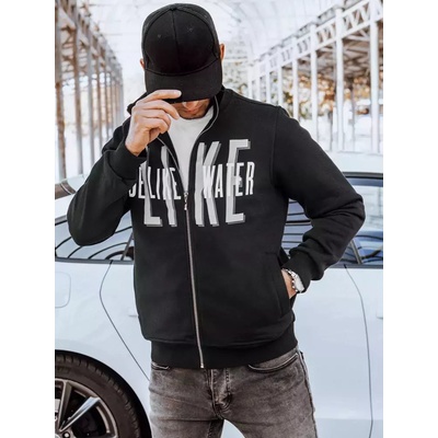 Dstreet Černá pánská mikina BX5413 na zip