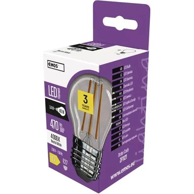 Emos žiarovka Led Filament mini Globe 3.4W E14 NW