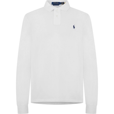 Ralph Lauren Блуза с яка Polo Ralph Lauren Men's Long Sleeve Polo Shirt - White