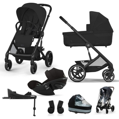 CYBEX kombinovaný Balios S Lux Black Moon Black Gold s autosedačkou a doplňky 2024