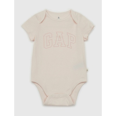 Бебешко боди Brannan Bear с логото GAP GAP | Rozov | Момичешки | 56-62